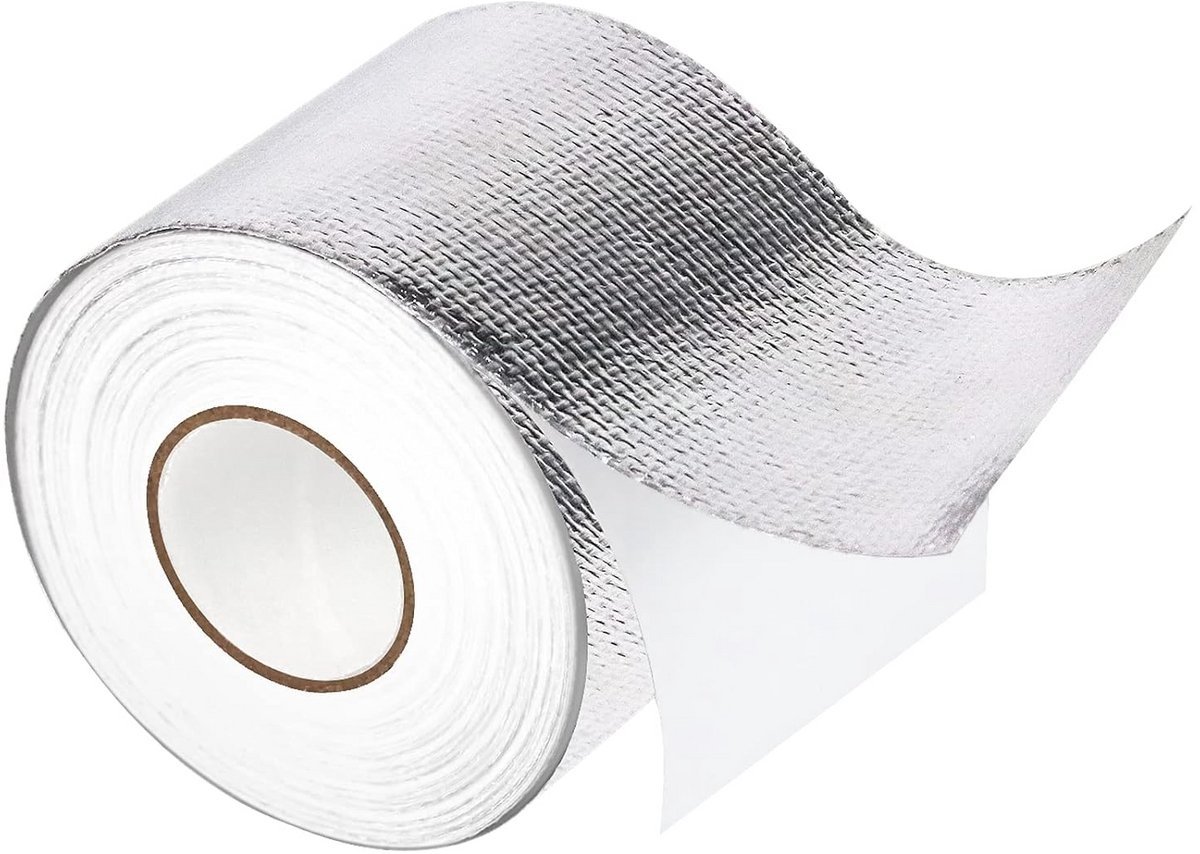 Hittebestendige Aluminium Isolatiefolie Tape met Glasvezel Versterking 50mm x 10m