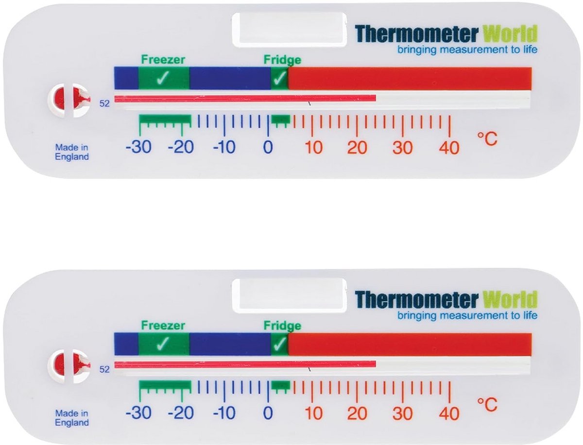 Dubbele Analoge Thermometer voor Koelkast en Vrieskast - Nauwkeurige Temperatuurcontrole