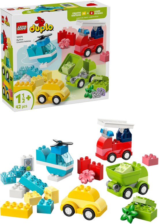 LEGO DUPLO - Creatieve Voertuigen Educatief Speelgoed voor Peuters vanaf 2 Jaar - 10474