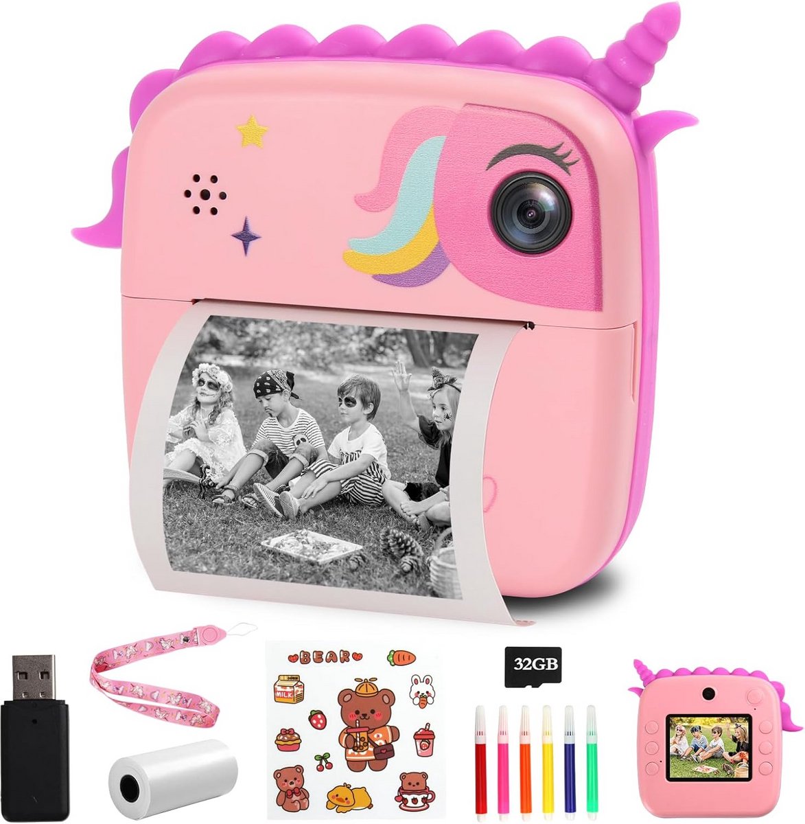 Digitale Camera voor Kinderen - Perfect Cadeau voor Meisjes en Jongens
