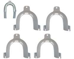 4 vaste beugels, universele ophangbeugel voor afvoerleidingen, wasmachines, vaatwassers, slanggeleiders, wasmachineaccessoires, wasmachine-afvoeradapters, antiknikbeschermingsslangen