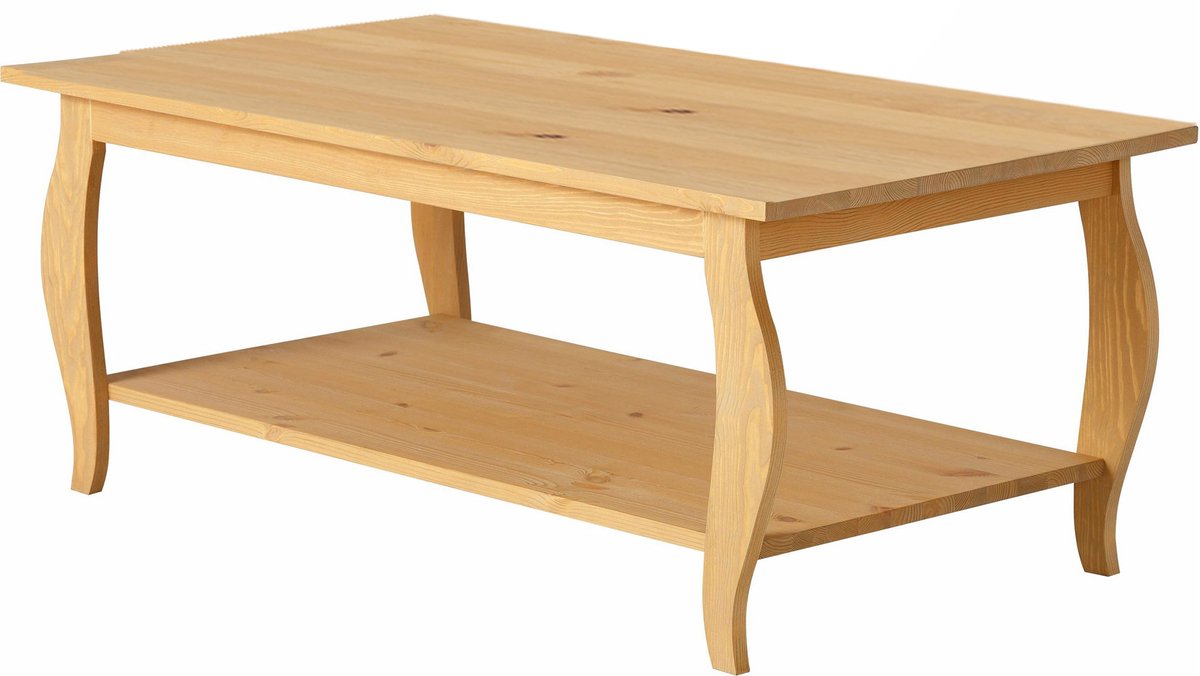 Notio Living Mira-Salontafel - 1-plank - Grenen Natuur