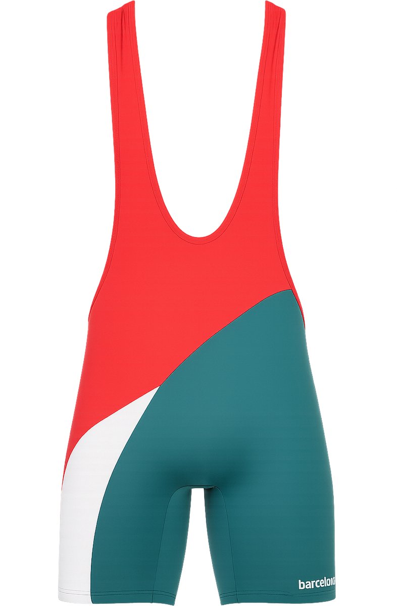 Barcode Berlin Singlet Luckenwalde Red/White/Petrol - MAAT XL