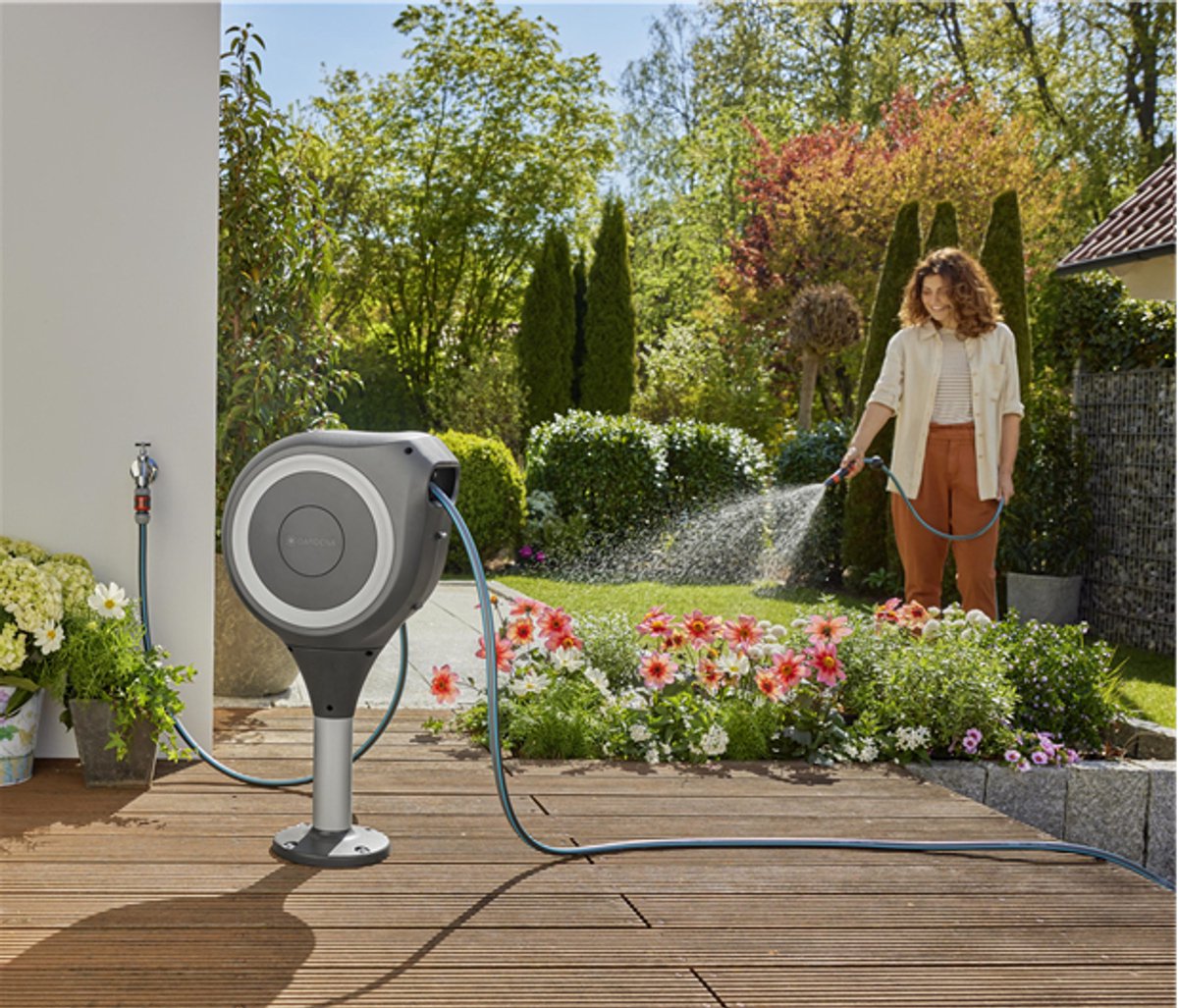 GARDENA – RollUp M – Tuinslanghaspel – 20 m – 360° – foto 2