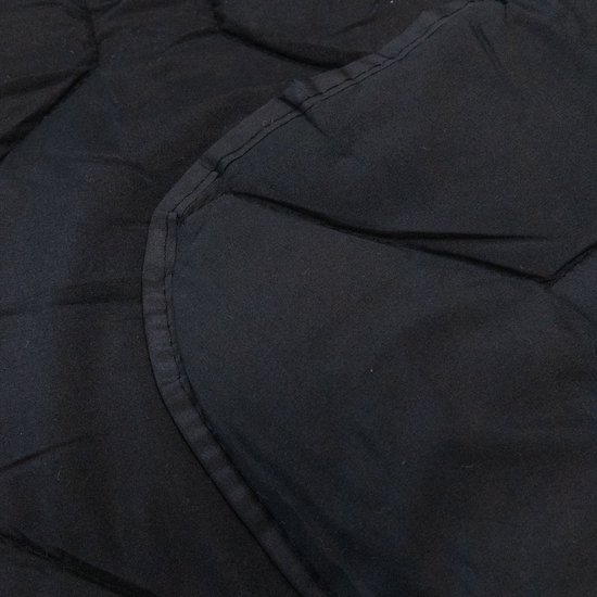 HappyBed Couette toute l'année simple 200x200 - Double - Couette lavable sans housse - Imprimée sans housse - Couette sans housse avec impression - Noir