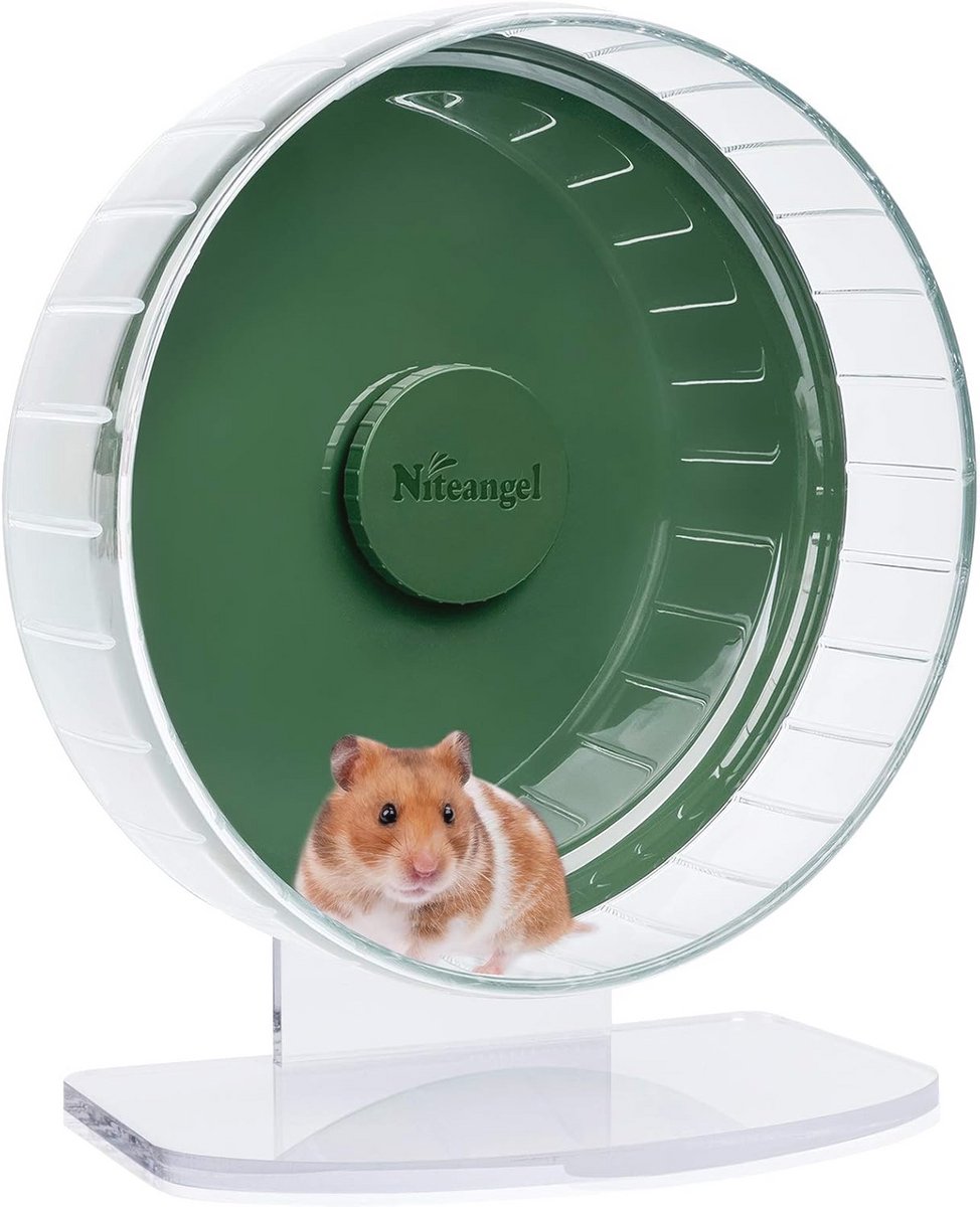 Stille Hamster Oefenwielen met Verstelbare Standaard - Ideaal voor Kleine Dieren