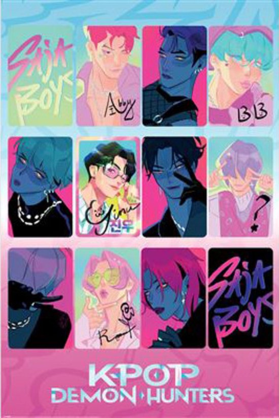 Poster K Pop Demon Hunters - Lumière et Ténèbres 61x91,5cm