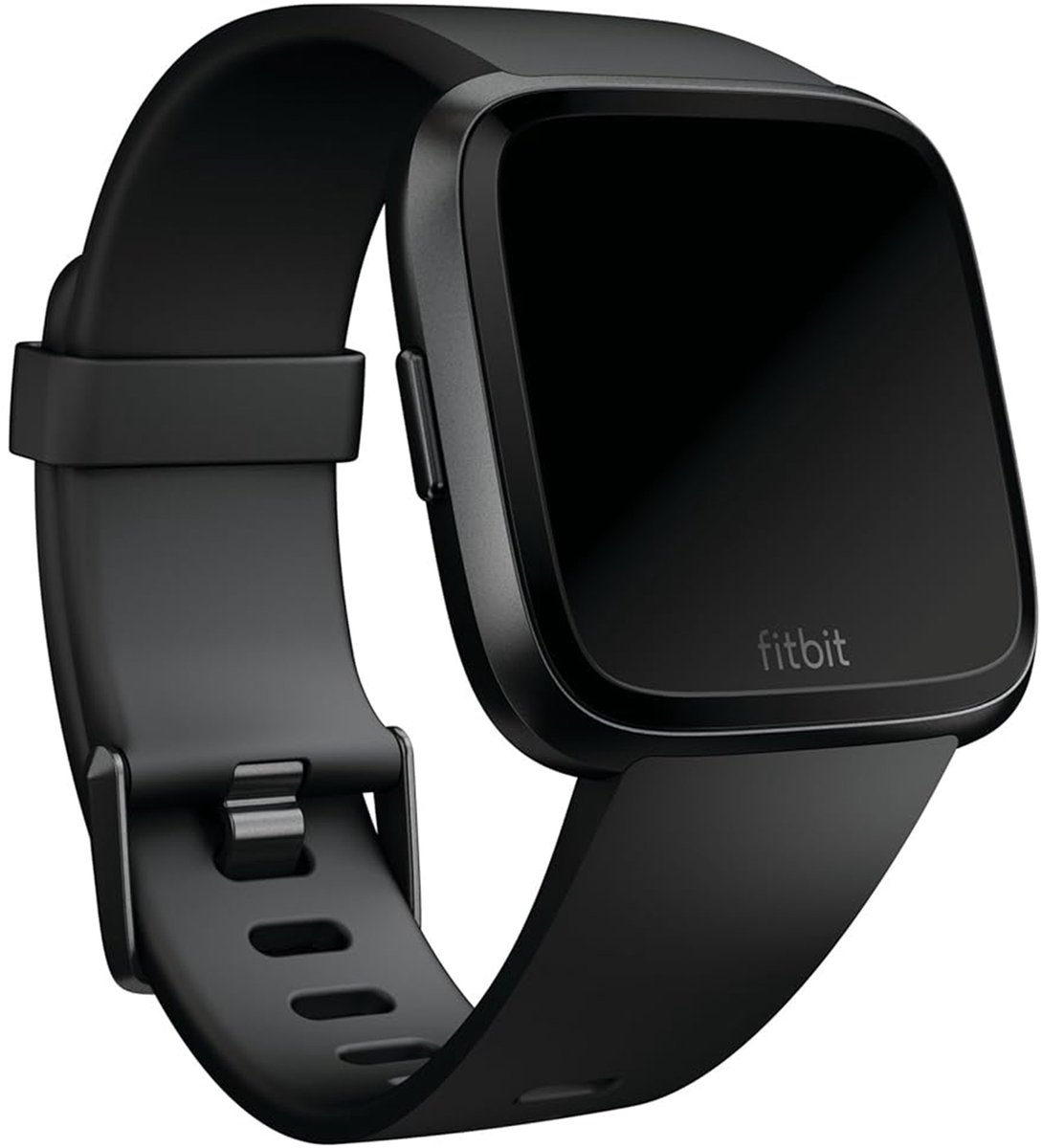 Fitbit Versa (Lite) siliconen bandje - Klassiek zwart - Small