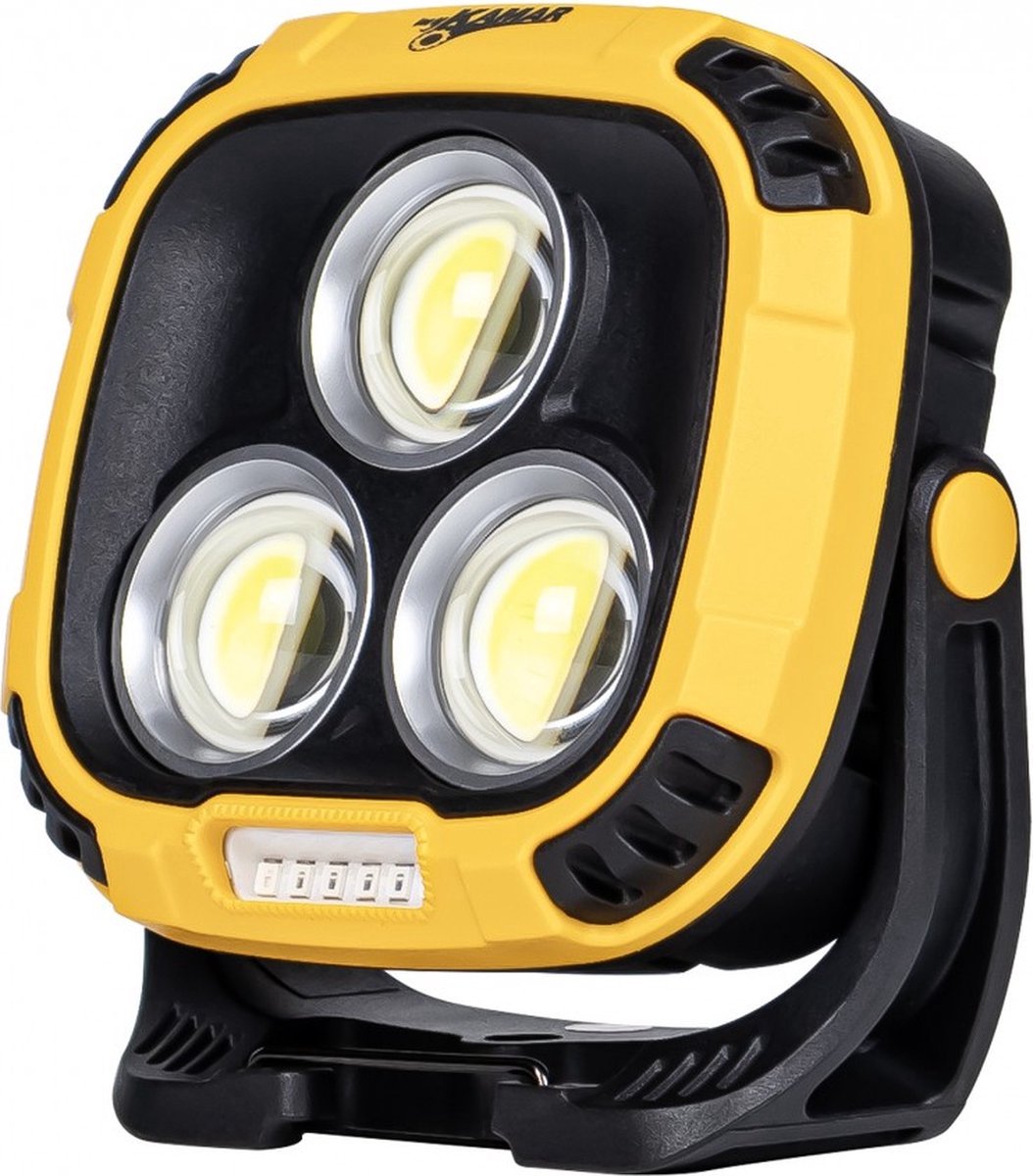 LED Werkplaatslamp op accu, oplaadbare werklamp met magneetvoet, oplaadbaar via USB