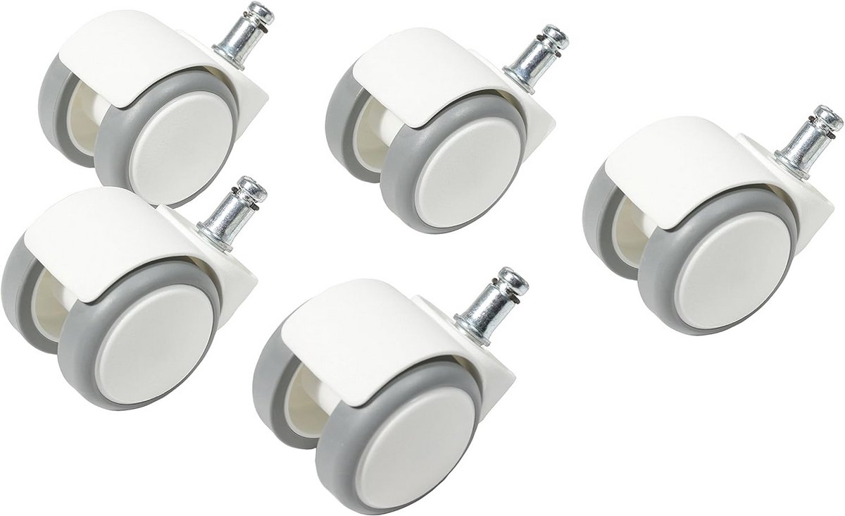 Bureaustoelen Wielen voor Harde Vloeren - Set van 5 Rollen