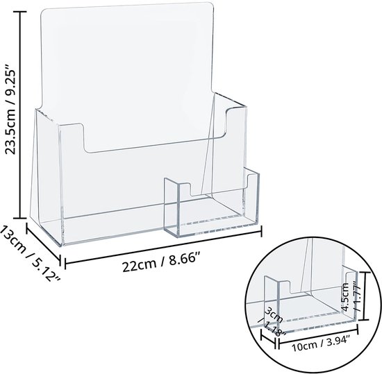 Belle Vous A4 Doorzichtig Acryl Poster Houder (3 Pak) - Gehelde