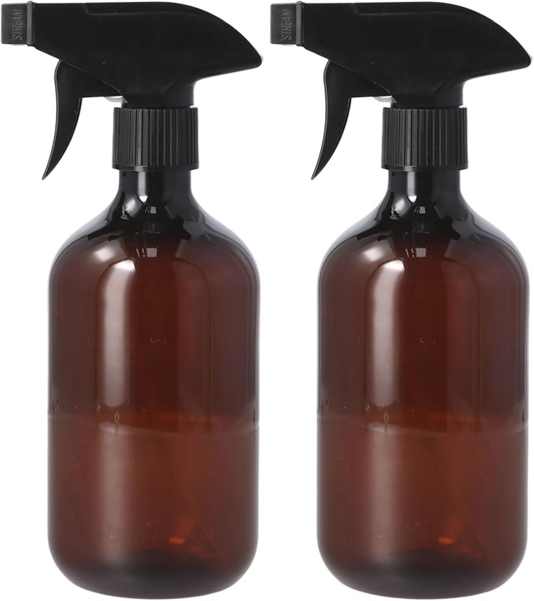 Set van 2 Kunststof Spuitflessen 500 ml - Ideaal voor Planten, Tuin en Reiniging