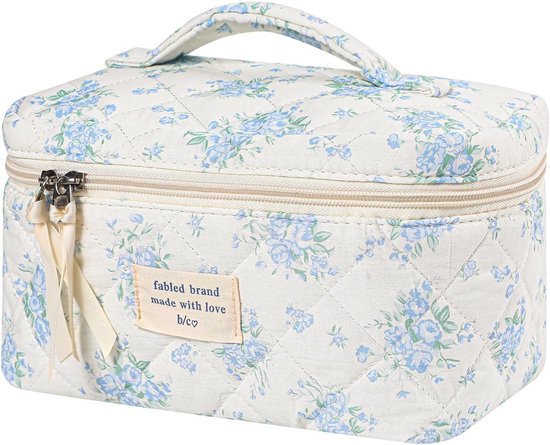 Janeke - Gewatteerde Make-up Tas, beige, A6152VT