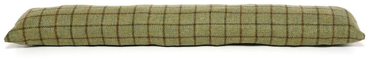 Tochtstopper Olijfgroen & Bruin Ruit – Tweedmill – 16x80 cm