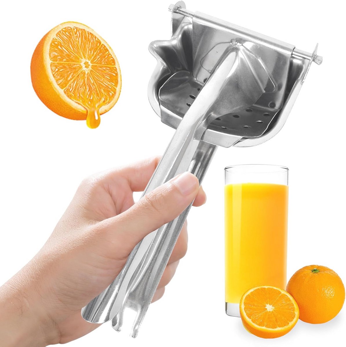 Roestvrijstalen handmatige sapcentrifuge voor citrusvruchten