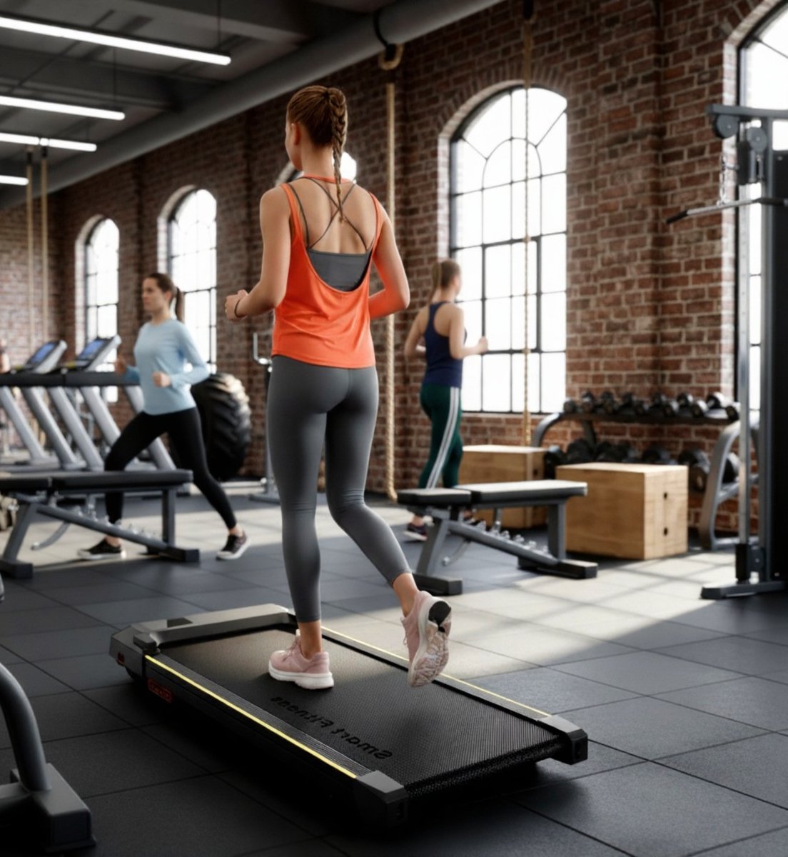 Treadmill / Loopband – Compact, Stil en Krachtig voor Thuis & Kantoor – 2,5 PK, 6-punts Schokdemping, Fitness App & Miit-Modus – Altameubel
