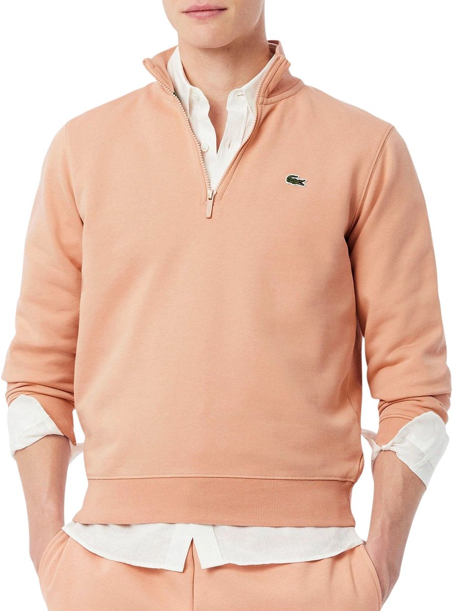 Lacoste Half Zip Sweater Heren Roze