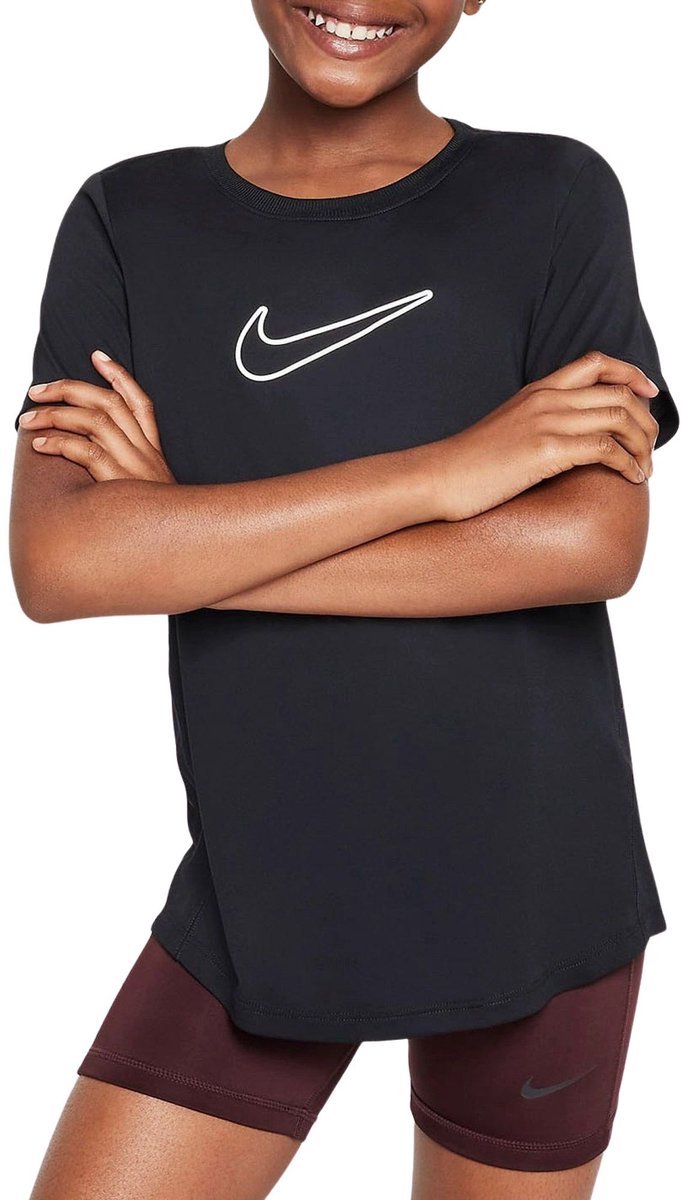 Nike One Fitted Dri-Fit Shirt Meisjes - Maat 128