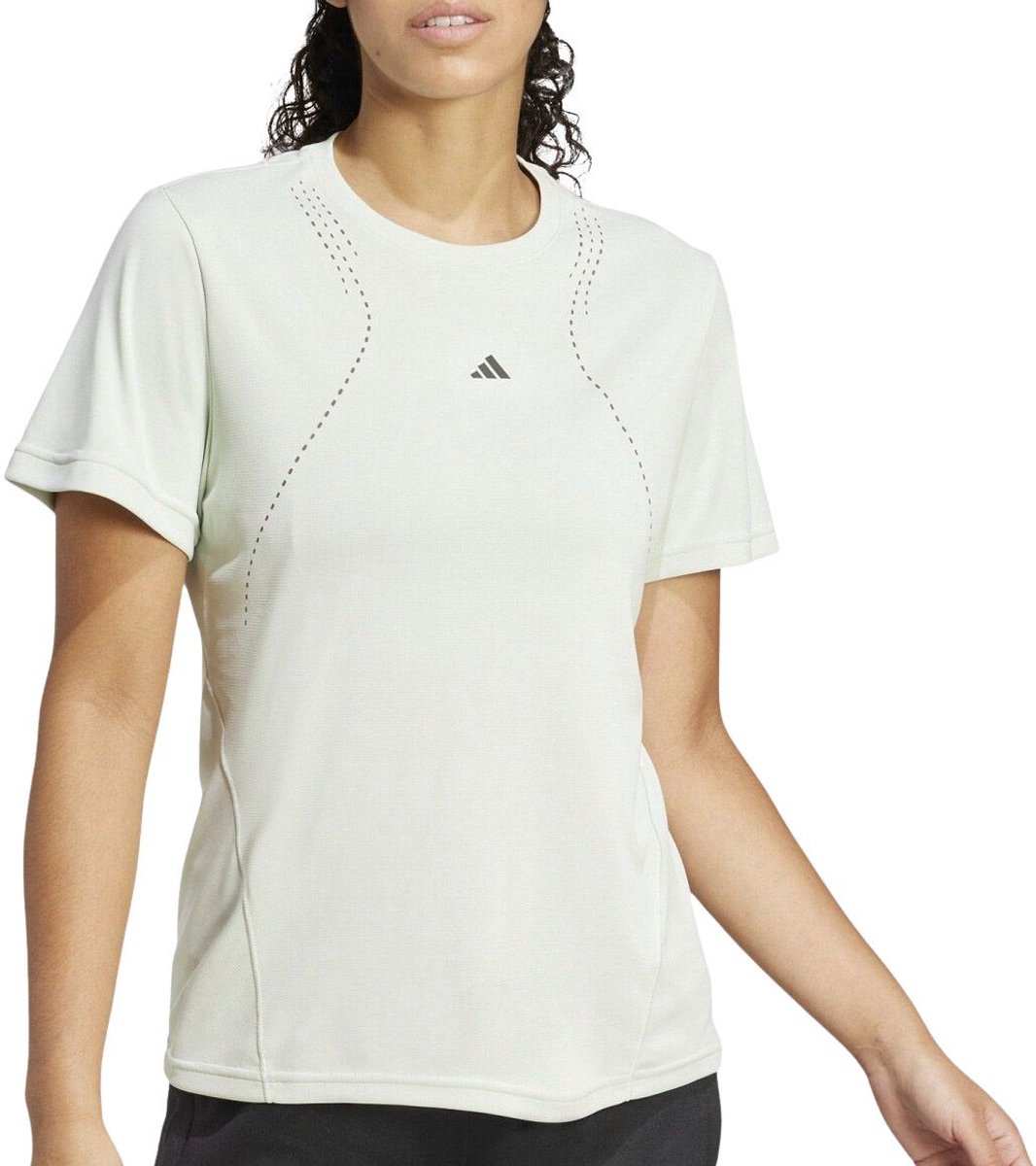 Adidas Designed for Training HEAT.RDY Shirt Dames Lichtgroen