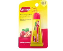 Carmex Aardbeien Lippenbalsem - Lippenbalsem - SPF 15, Beschermend, Waterdicht, 10 g