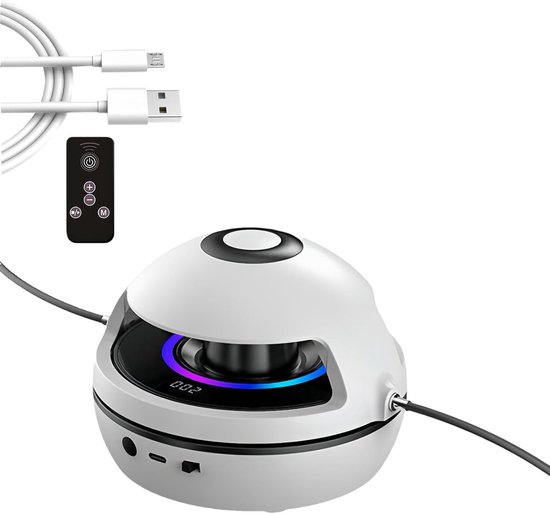 Slim Springtouw - Elektrisch Springtouw met Muziek - 1-10 Snelheidsstanden - Bluetooth Afstandsbediening - Stil en Compact voor Fitness en Gezin