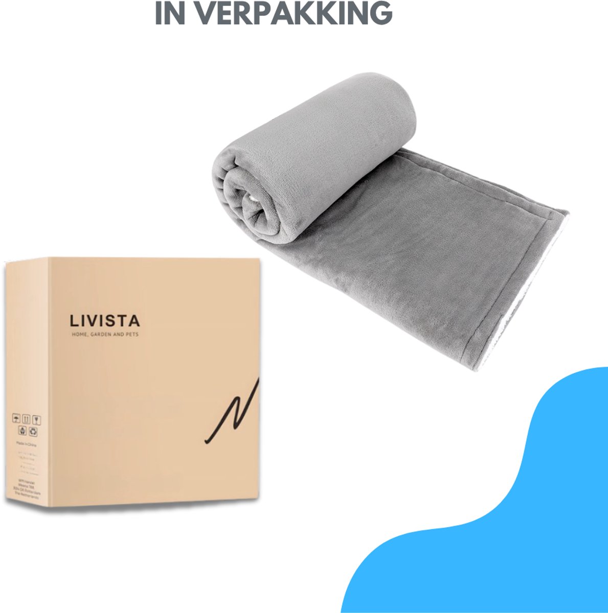 Livista Elektrische Deken – 2 Persoons Deken – XXL – met 3-standen timer – 10 warmtestanden – 180x160 cm – Oververhittingsbeveiliging – Wasmachinebestendig – Lichtbruin – foto 4