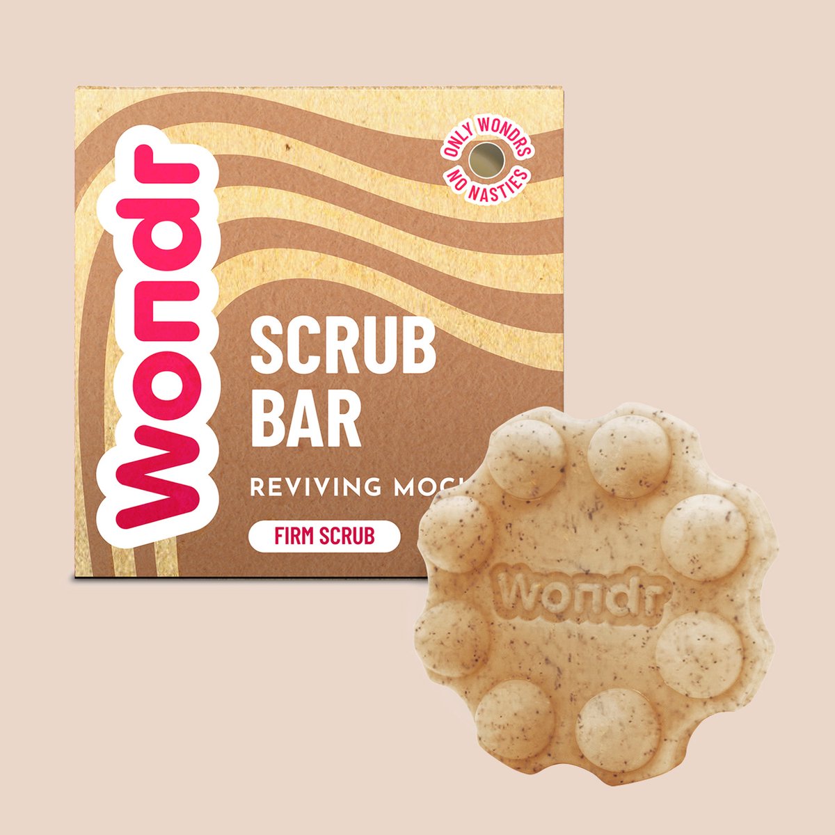 Reviving Mocha Scrub bar - stevige scrub met koffieolie en shea butter