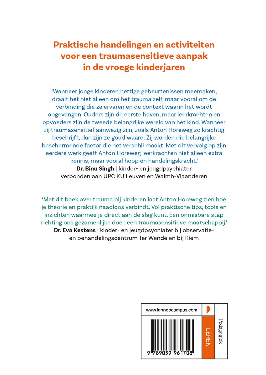 Traumasensitief werken met het jonge kind - back cover