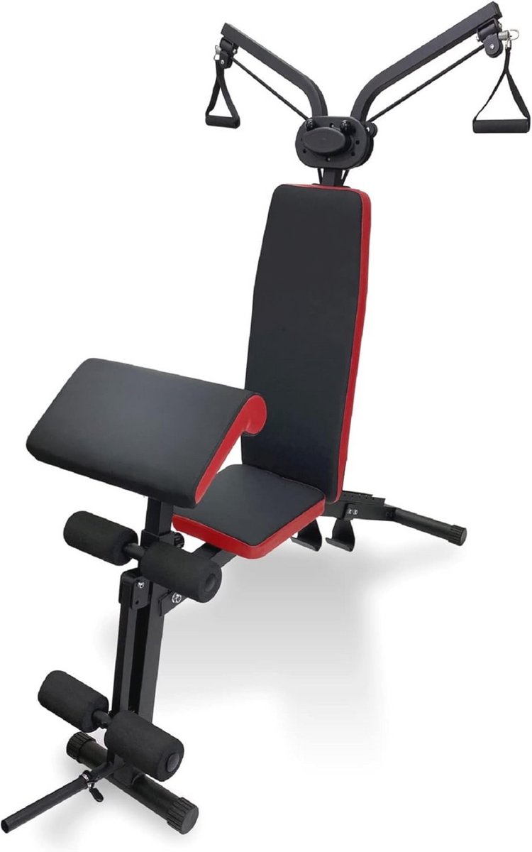Multifunctionele Trainingsbank 5-in-1 - Opvouwbaar, Verstelbaar, Voor Thuisworkouts