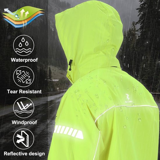 Heren Regenjacke – Waterdicht, Met Kap en Duurzaam Ontwerp