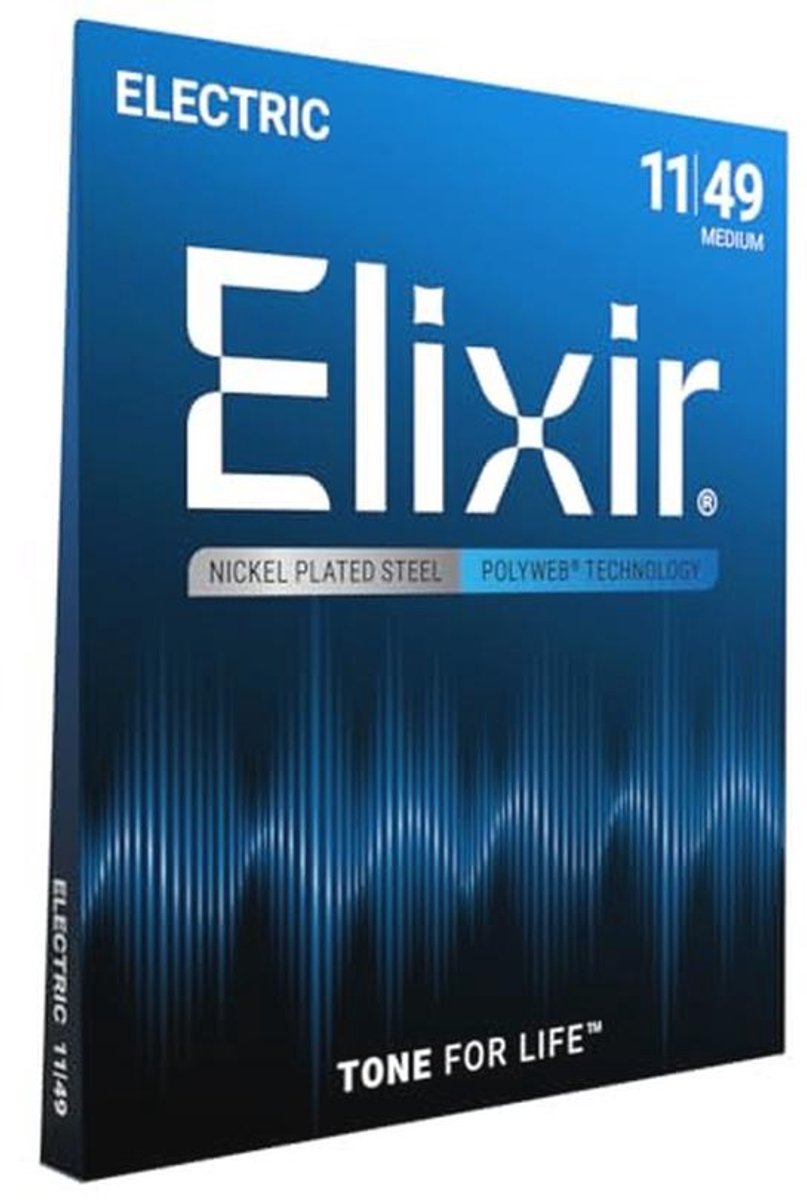 Medium snaren voor elektrische gitaar met POLYWEB Coating (.011-.049)