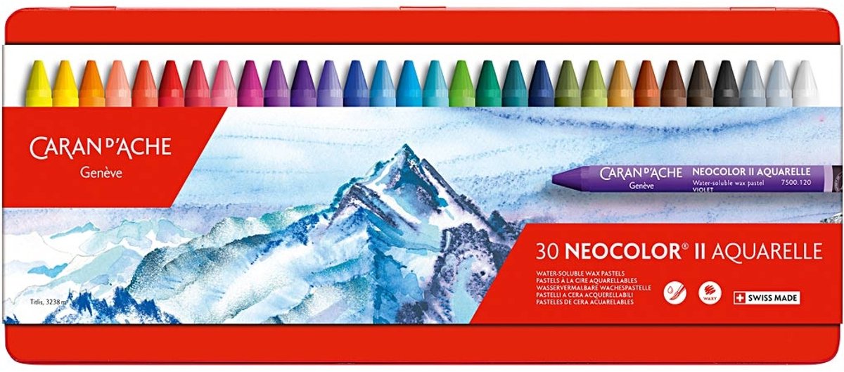 Caran D'ache Waskrijt Neocolor Ii Multicolor 30 Stuks — afbeelding 3