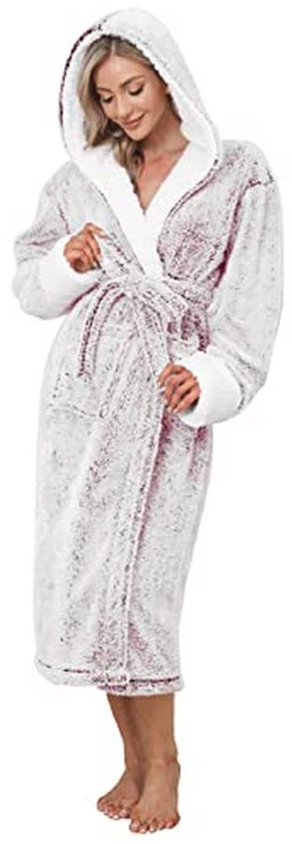 Zachte pluche badjas voor dames met capuchon - Perfect voor loungewear en elke gelegenheid