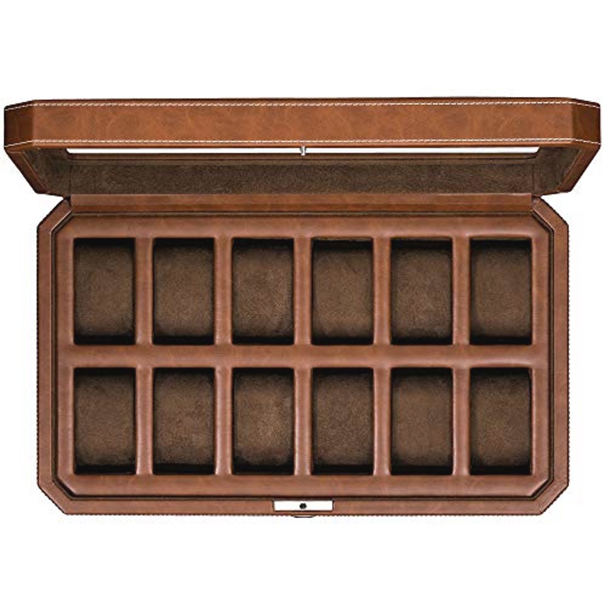 Luxe Horlogedoos met 12 Sleuven voor Mannen - Elegante Opbergdoos voor Horloges