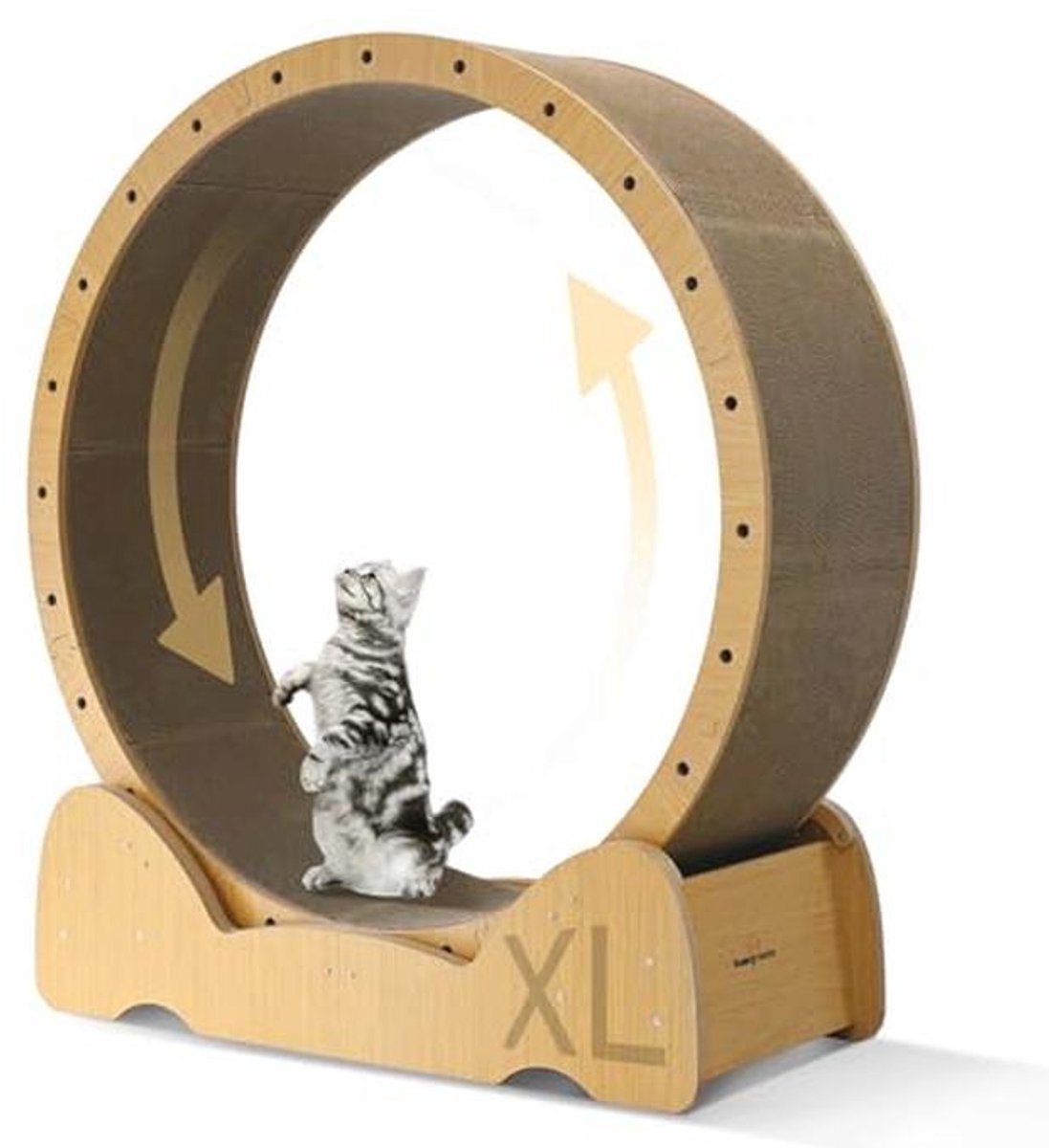 Kattenloopfiets XL - Houten Indoor Loopband voor Gezondheids- en Gewichtsverlies