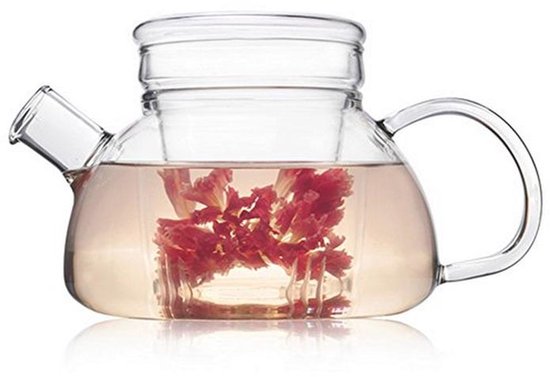 VeoHome Theepot met Infuser 500mL - RVS - Compact, Dubbelwandig, Ideaal