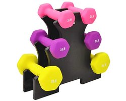 Sporzon! BalanceFrom SPZ-D235 Halterset voor volwassenen, uniseks, met standaard, meervoudig