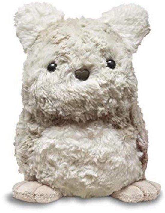 WEOK Puppy Heartbeat speelgoed, hond hartslag speelgoed voor scheiding angst verlichting, puppy speelgoed met hartslag gevulde dier angst kalmerend gedrag hulp pluche (grey