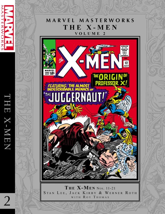 Marvel Masterworks: The X-Men Volume 2 comicboek cover met X-Men vechtend tegen Juggernaut.