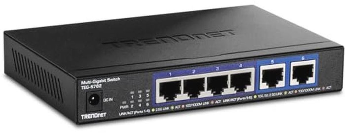 6-Poorts 10G Switch - Multi-Gig Switch met Hoge Bandbreedte Prestaties