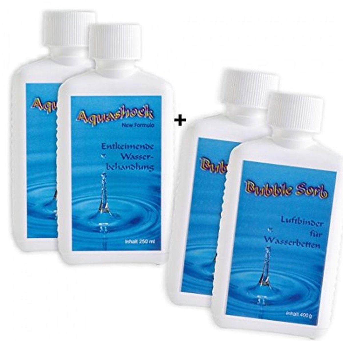 Verzorgingsset voor Waterbedden met Luchtbinders - 2 x 250 ml en 2 x 400 g