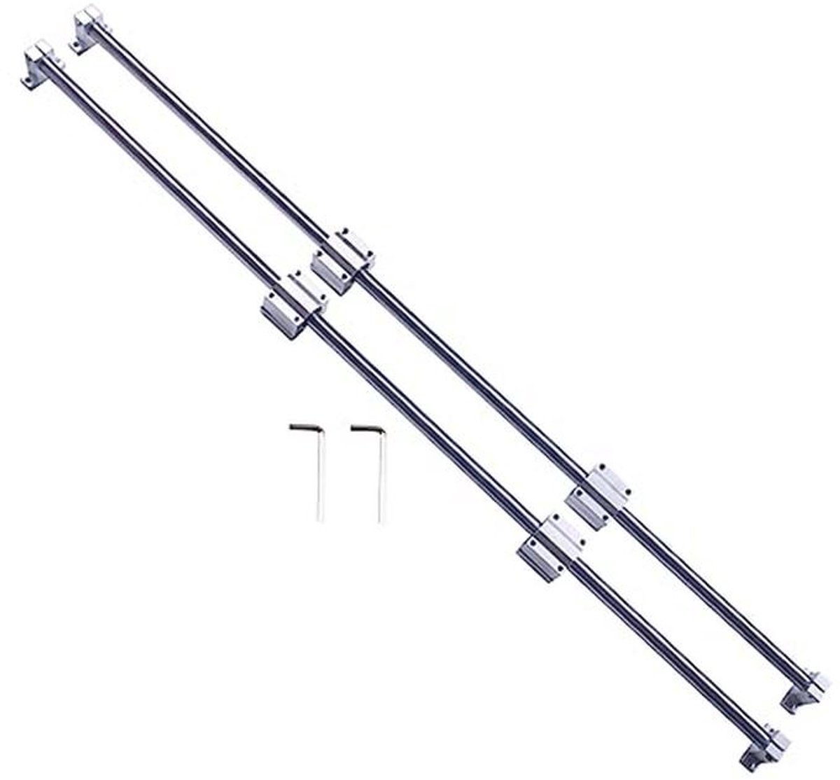 Lineaire as set 20 mm x 1000 mm met geleiderail voor 3D-printer en CNC