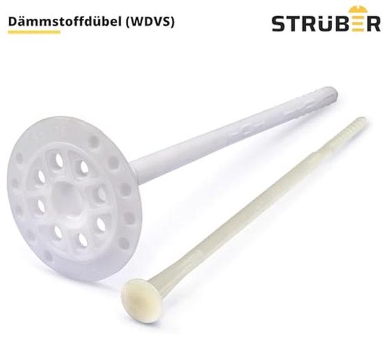 Isolatiepluggen voor WDVS (Ø 8 x 135 mm - 200 stuks) - Nylon ...
