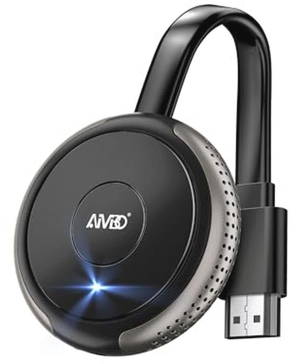 4K Draadloze Display Dongle - Plug & Play HDMI Adapter voor iOS, Android, Windows en Mac naar TV, Monitor en Projector - Ondersteunt Airplay, DLNA en Miracast