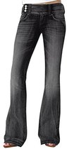 Dames Low Waist Bootcut Jeans Flared Slagjeans