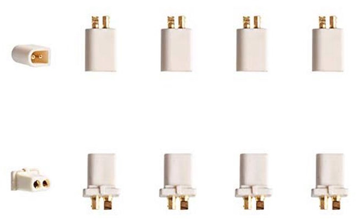 10 Stuks BT2.0 Connectoren Set voor FPV 1S Whoop Drone - Mannelijk en Vrouwelijk