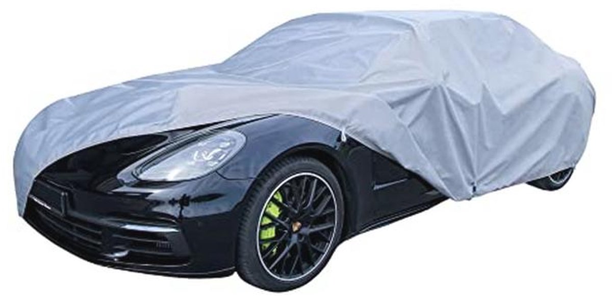 Waterdicht Afdekzeil voor Auto | Bescherming Tegen Weersinvloeden | Voorruitafdekking | Zonne bescherming | Autohoes Buiten, 355-380 cm Hatchback
