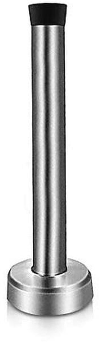 Lange deurstop 8 inch – Heavy Duty RVS deurstop voor muurbevestiging met rubberen bumper