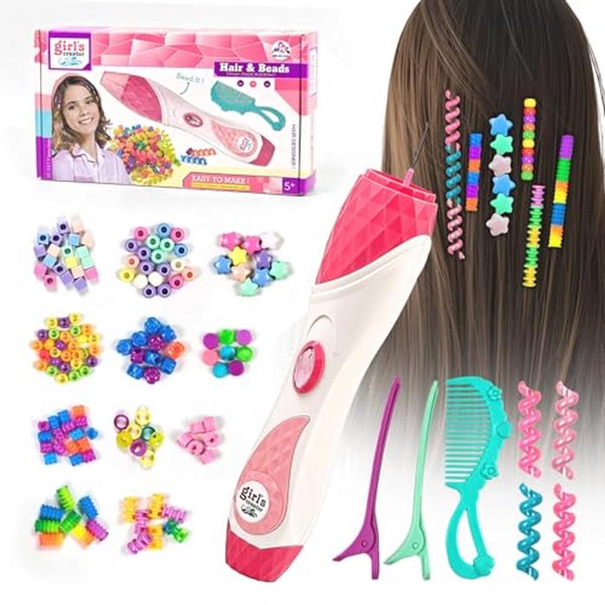 Haaraccessoires en Vlechtmachine voor Meisjes 6-12 Jaar - Speelgoed en Verjaardagscadeau