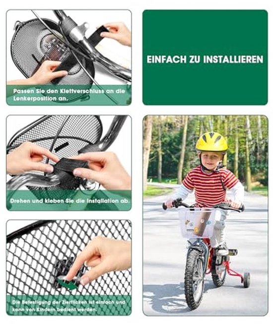 LIBRNTY Fietsmand vooraan,Afneembaar Aluminium Canvas,Fietsmand voor aan de voorkant met